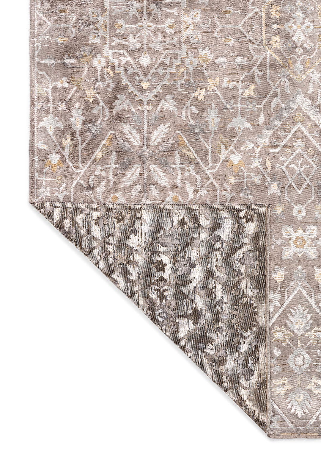 Fleur Bone - Dark Grey Rug Rugs - Venetto Design Venettodesign.com