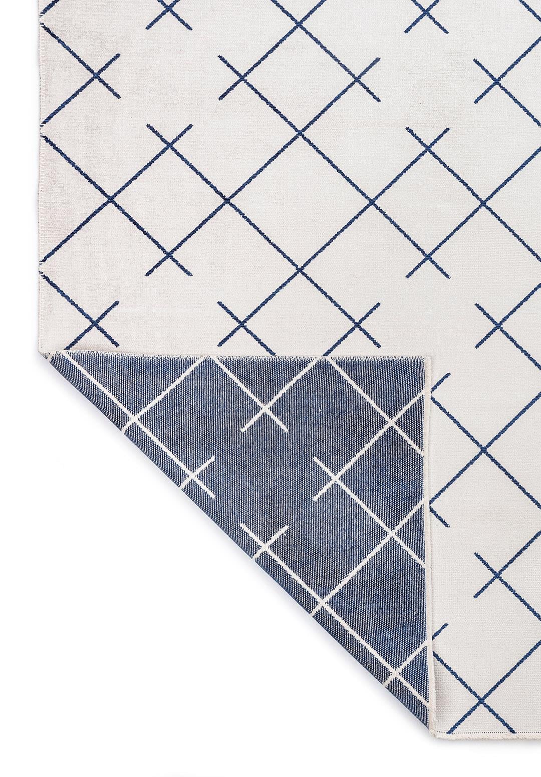 Fuse Dark Navy - Ecru Rug Rugs - Venetto Design Venettodesign.com