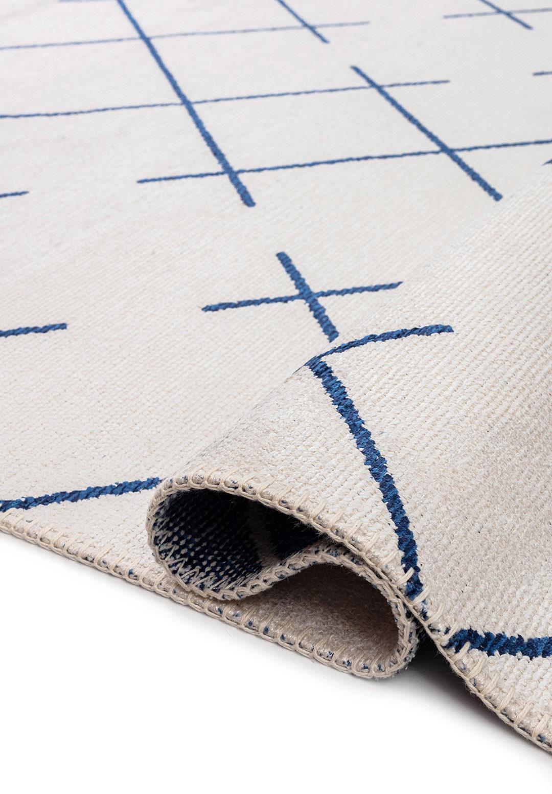 Fuse Dark Navy - Ecru Rug Rugs - Venetto Design Venettodesign.com