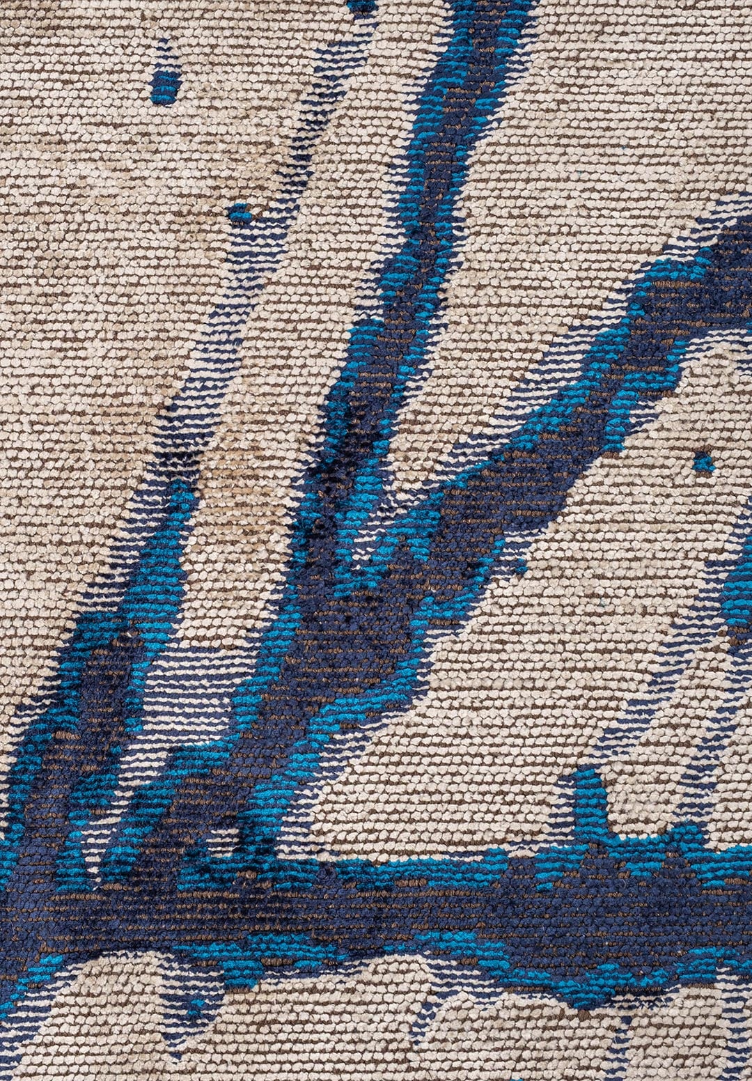 Crack Cream - Dark Navy Rug Rugs - Venetto Design Venettodesign.com