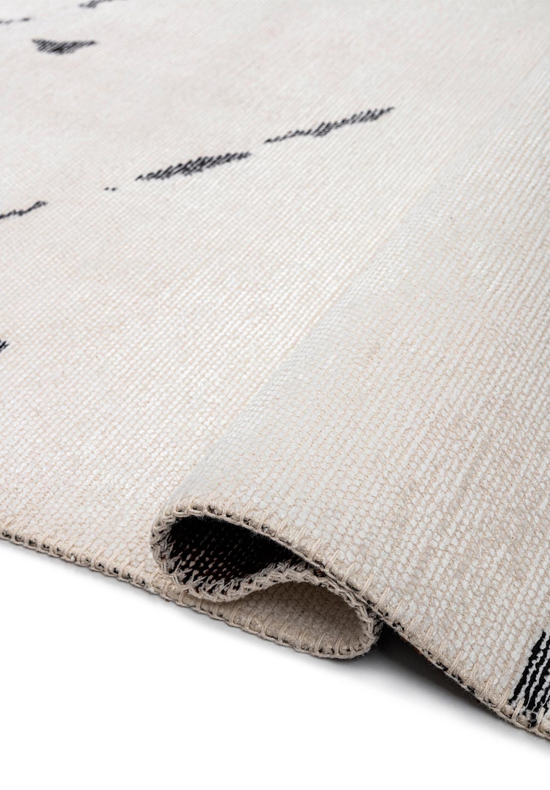 Crack Black - White Rug Rugs - Venetto Design Venettodesign.com