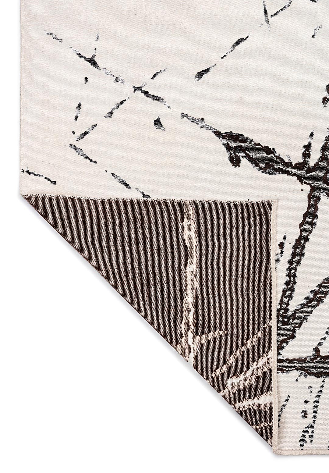 Crack Black - White Rug Rugs - Venetto Design Venettodesign.com