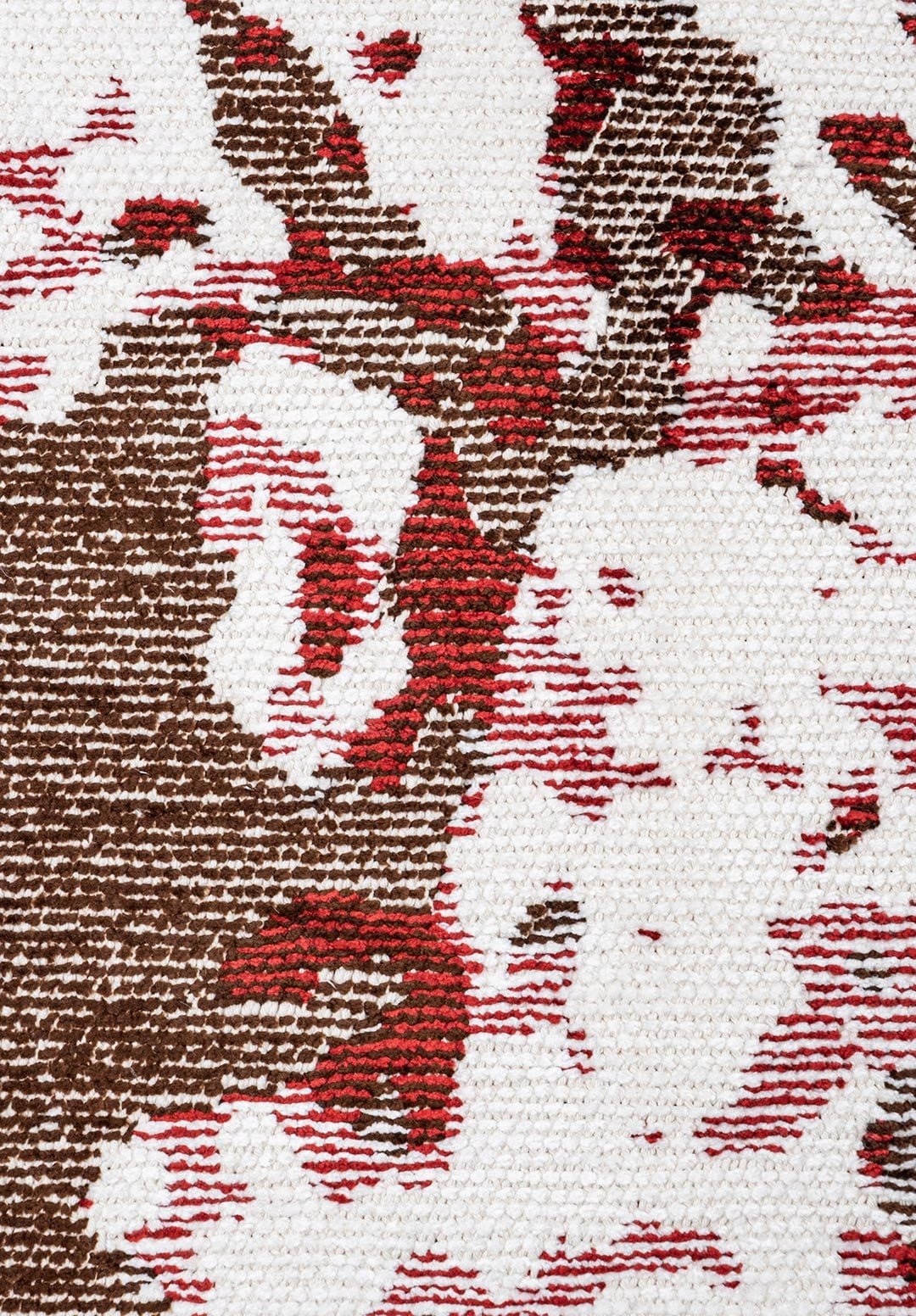 Flash Dark Brown - White Rug Rugs - Venetto Design Venettodesign.com