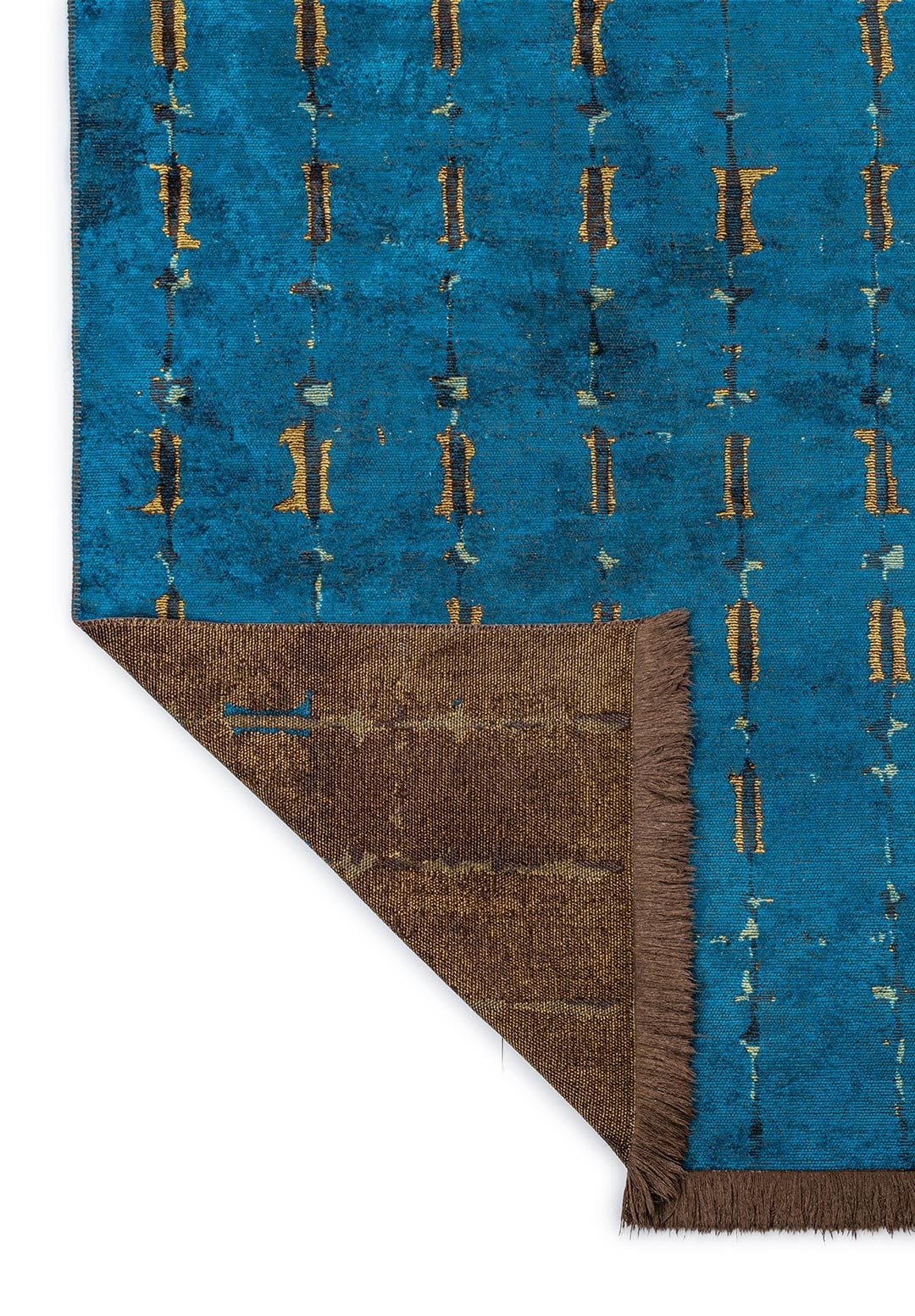 Maya Dark Brown - Cyan Rug Rugs - Venetto Design Venettodesign.com