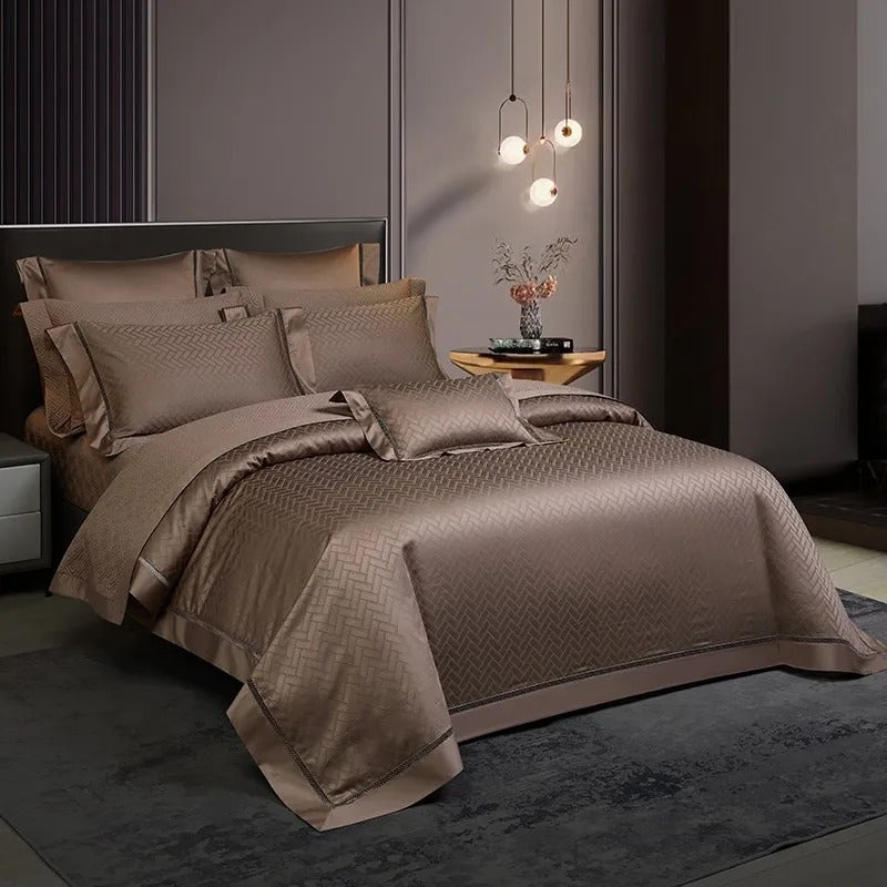 Jana Jacquard Egyptian Cotton Luxury Bedding Set