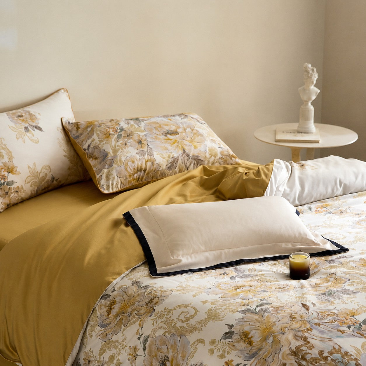 Veloria Botanical Luxury Egyptian Cotton Duvet Cover Set with Floral Print - Venetto Design Venettodesign.com
