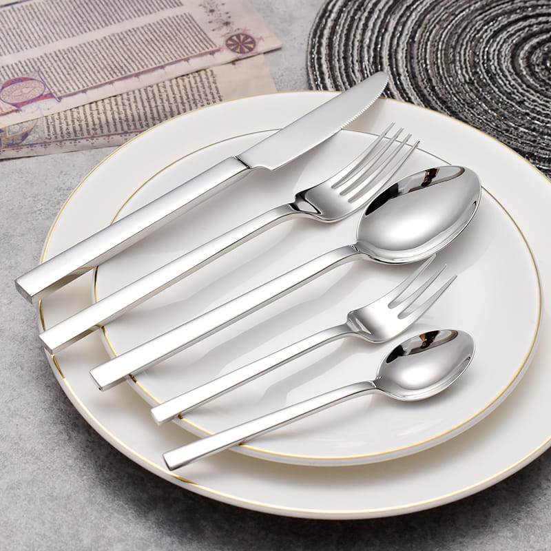Elysian Silver Luxury 18/10 Stainless Steel Cutlery Set - Venetto Design Venettodesign.com