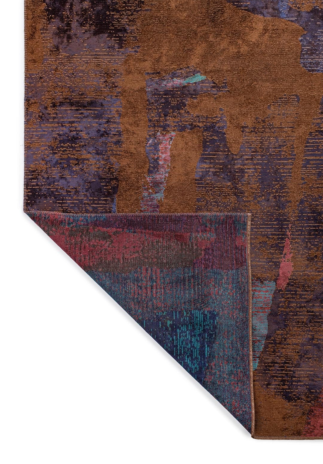 Bliss Dark Brown - Dark Navy Rug Rugs - Venetto Design Venettodesign.com
