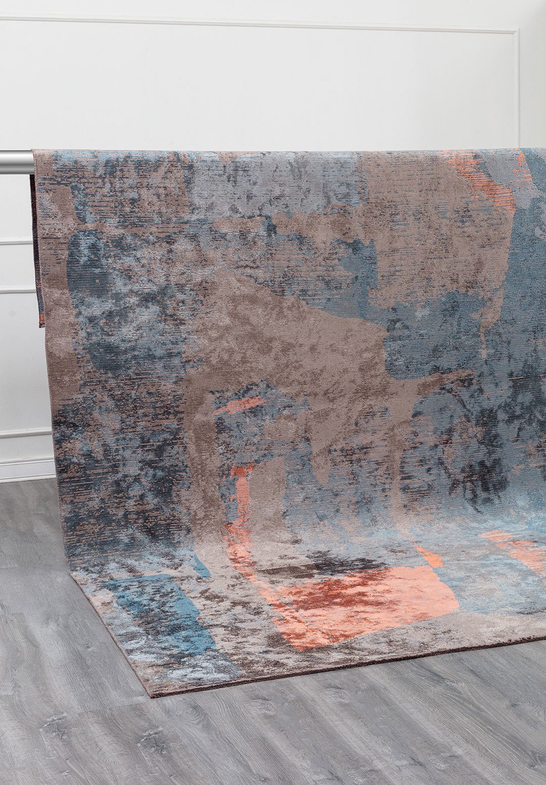 Bliss Dark Grey - Blue Rug Rugs - Venetto Design Venettodesign.com