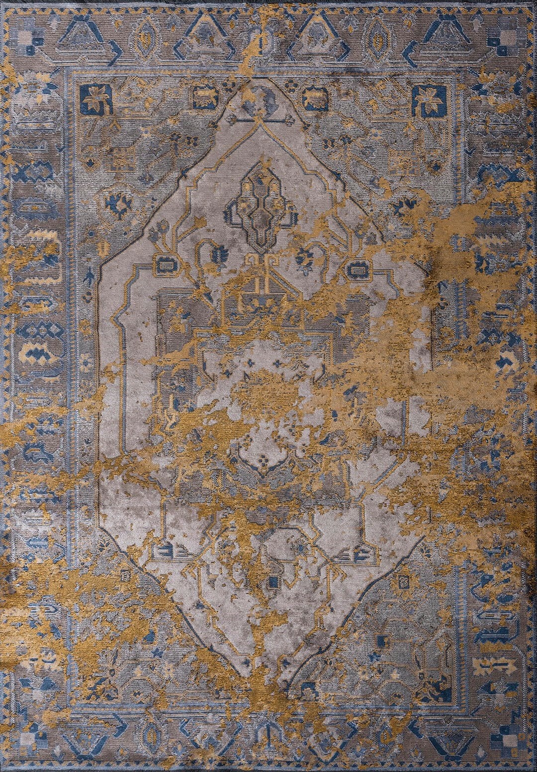 Emperor Mustard – Dark Grey Rug