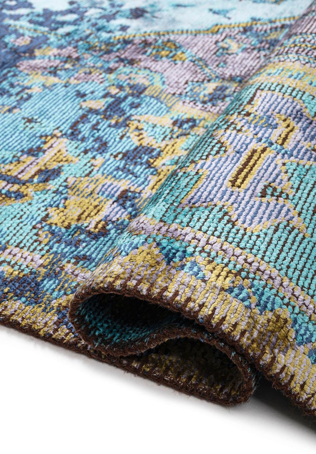 Emperor Turquoise - Lilac Rug