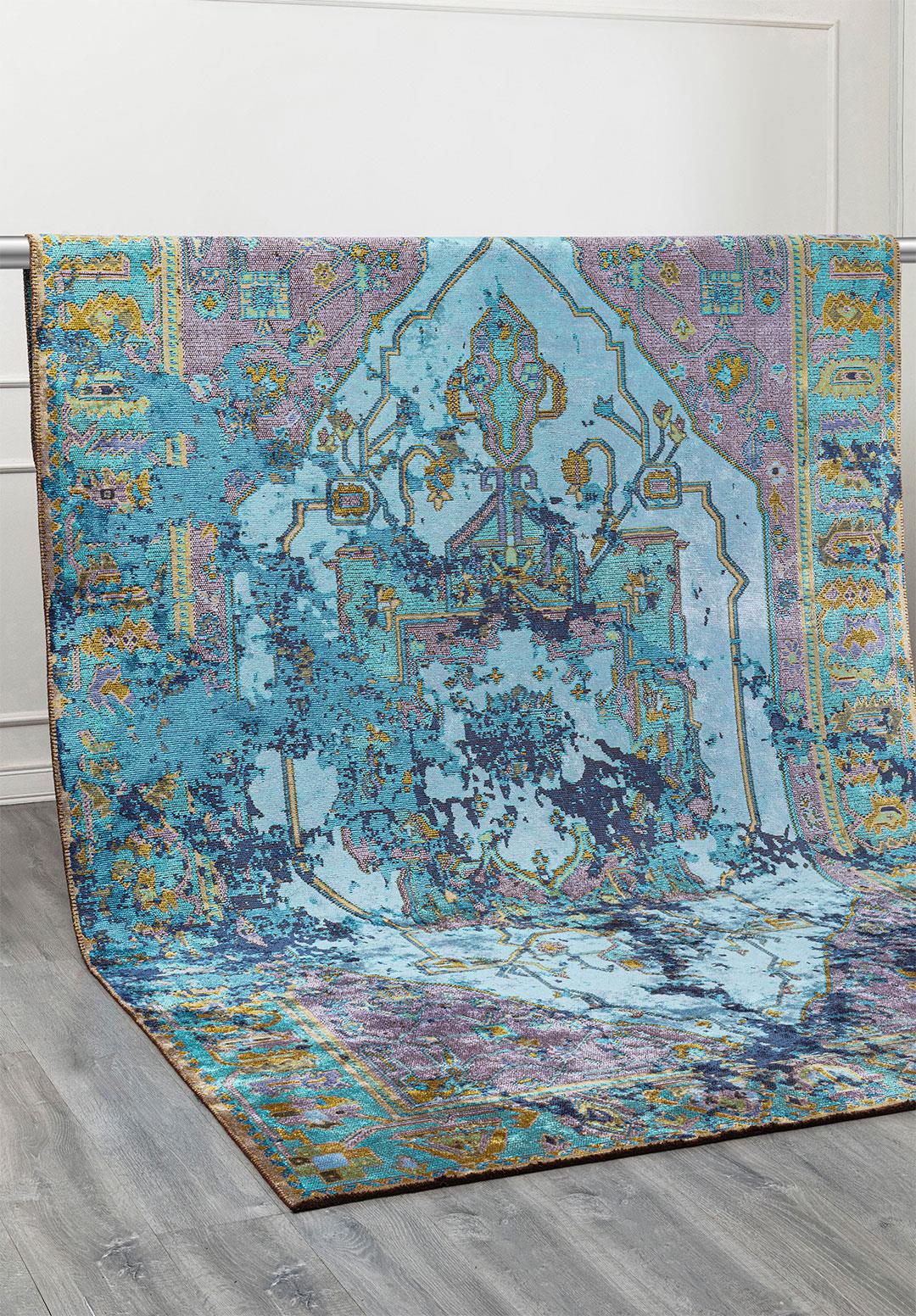 Emperor Turquoise - Lilac Rug