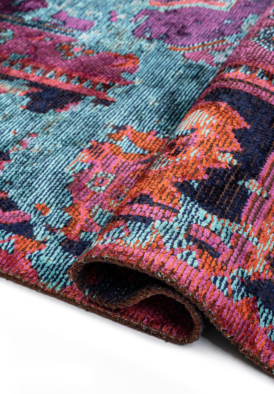 Emperor Turquoise - Purple Rug