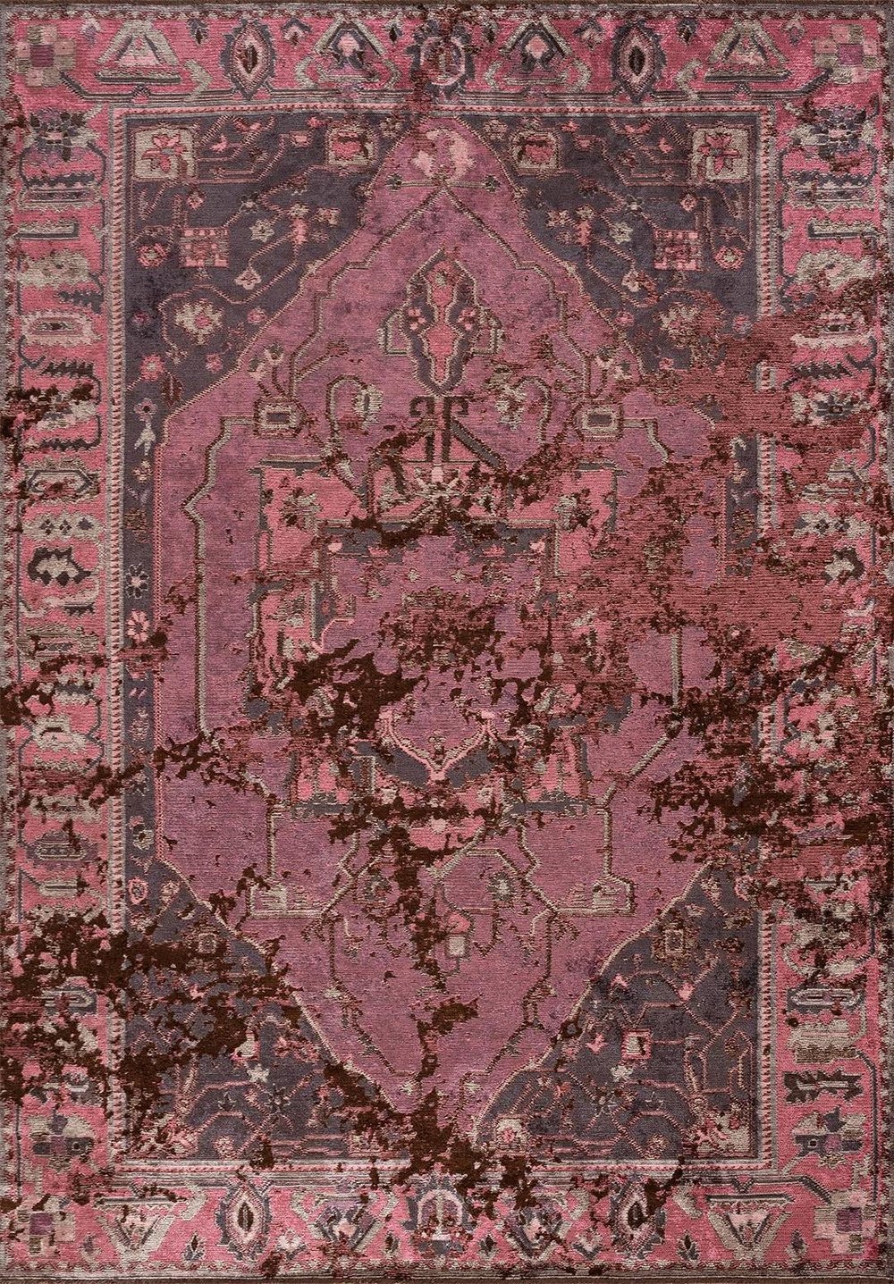 Emperor Dark Brown - Rose Rug