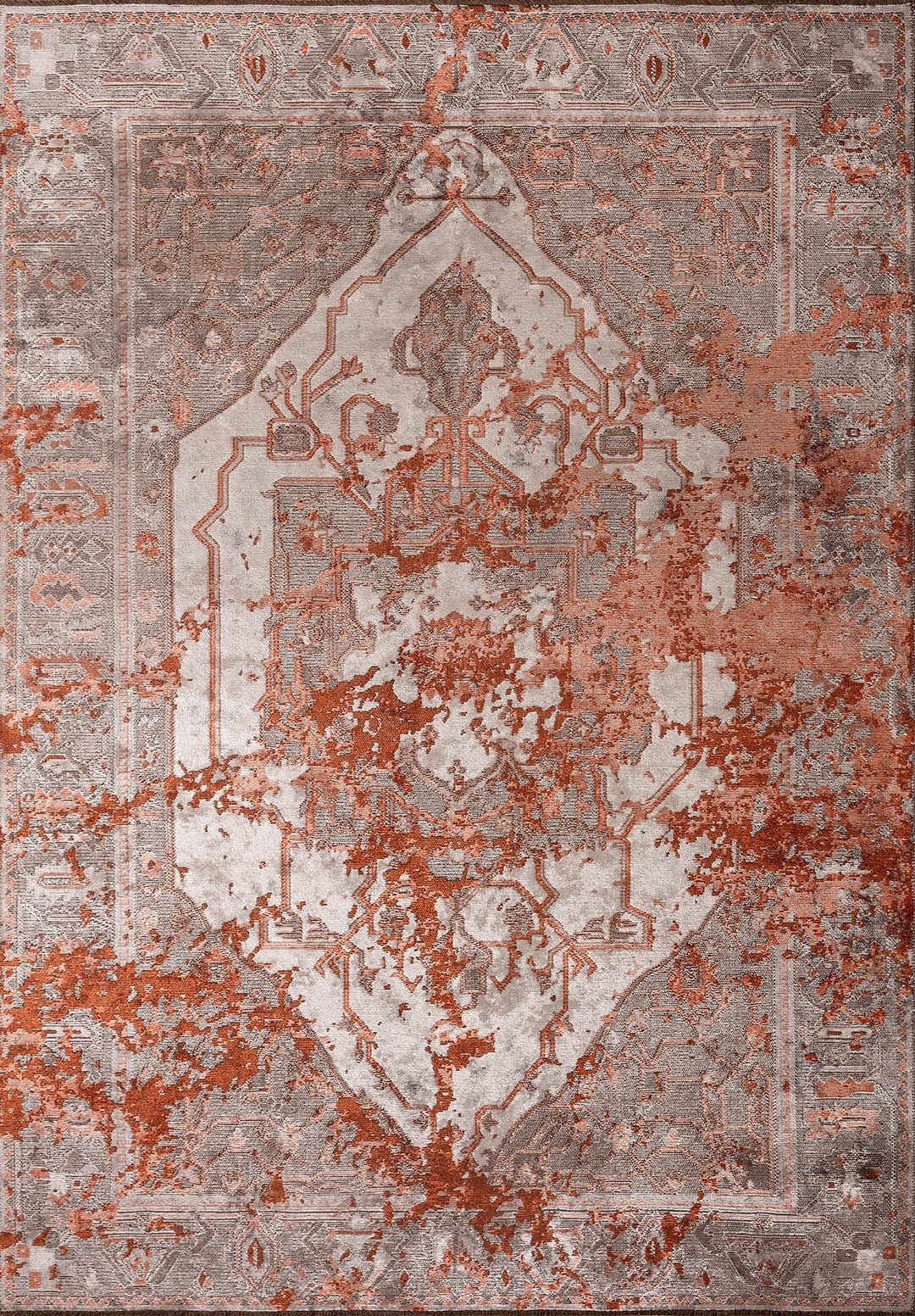 Emperor Rust - Gray Rug