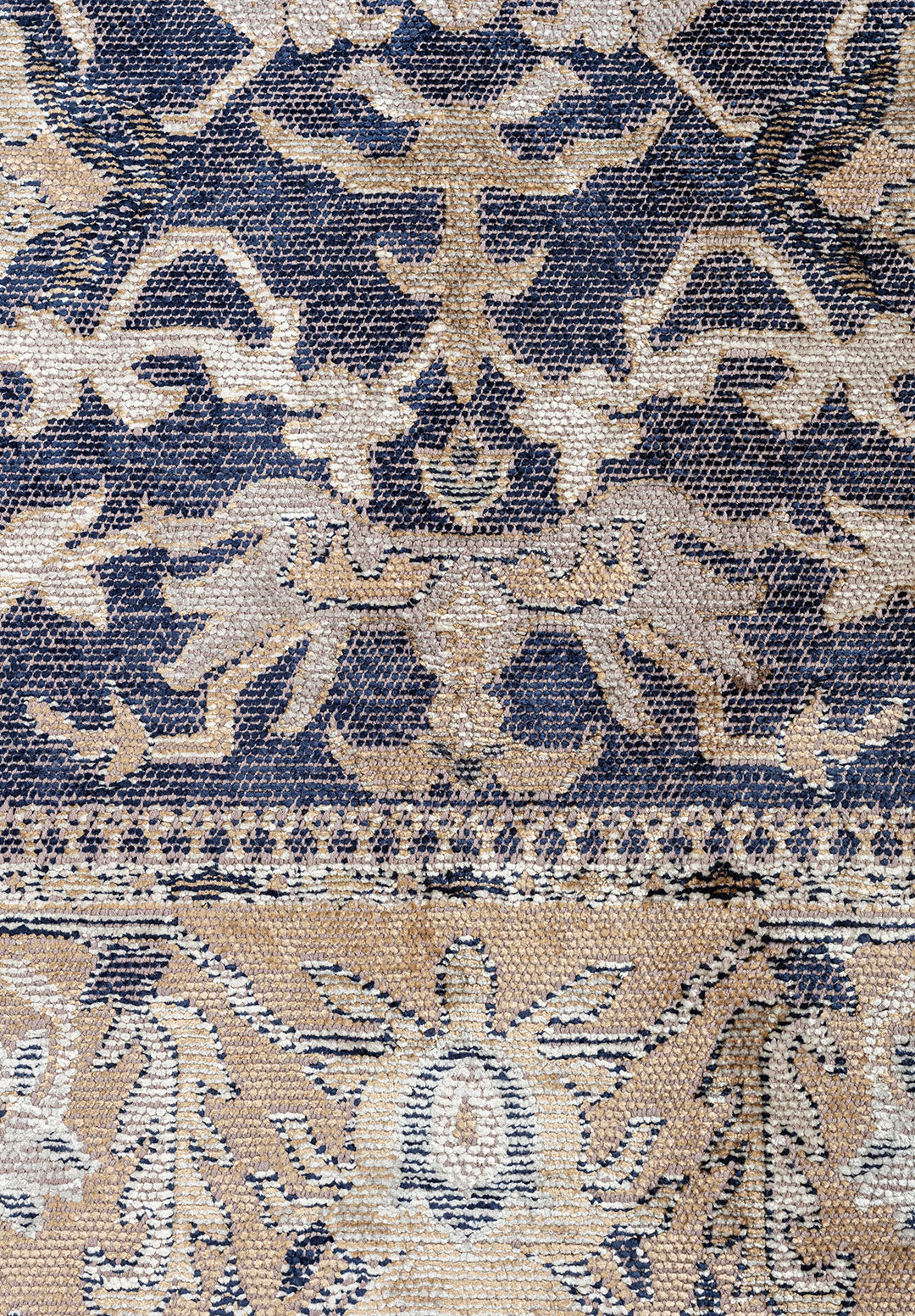 Grandeur Dark Beige - Dark Navy Rug Rugs - Venetto Design Venettodesign.com