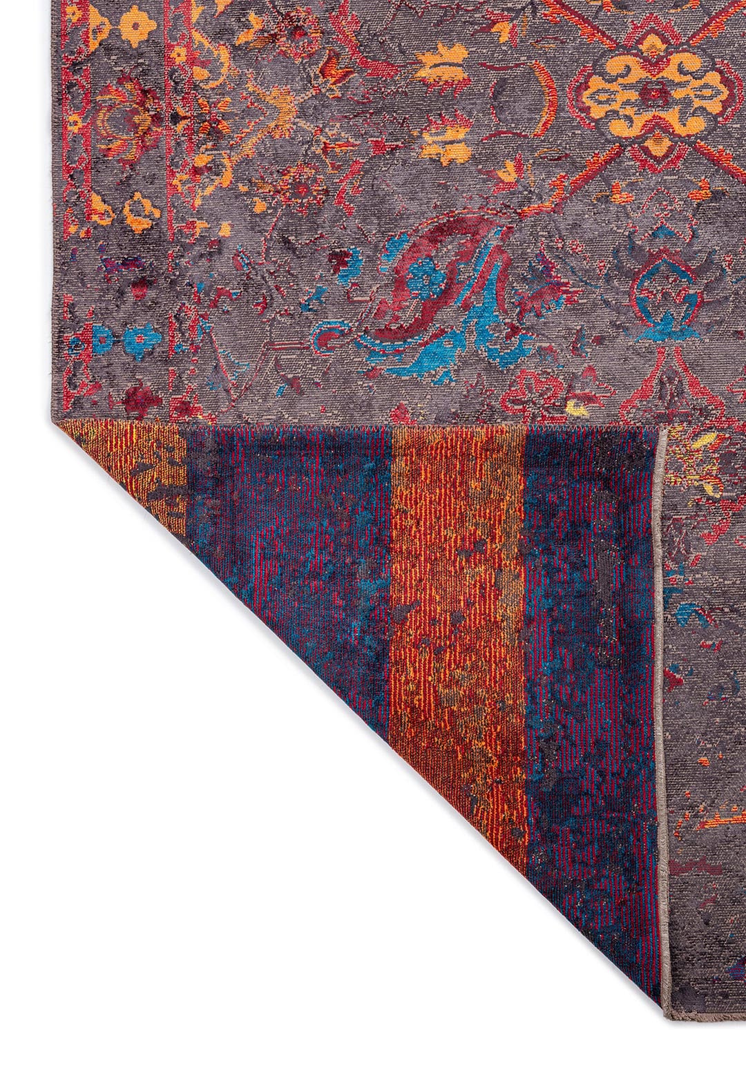 Bastille Charcoal - Red Rug Rugs - Venetto Design Venettodesign.com