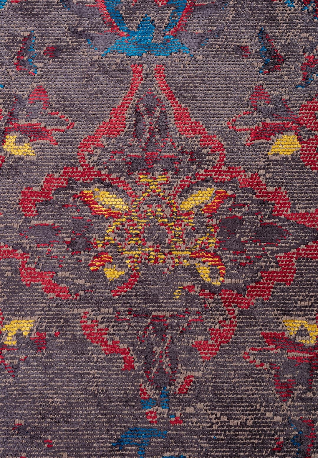 Bastille Charcoal - Red Rug Rugs - Venetto Design Venettodesign.com