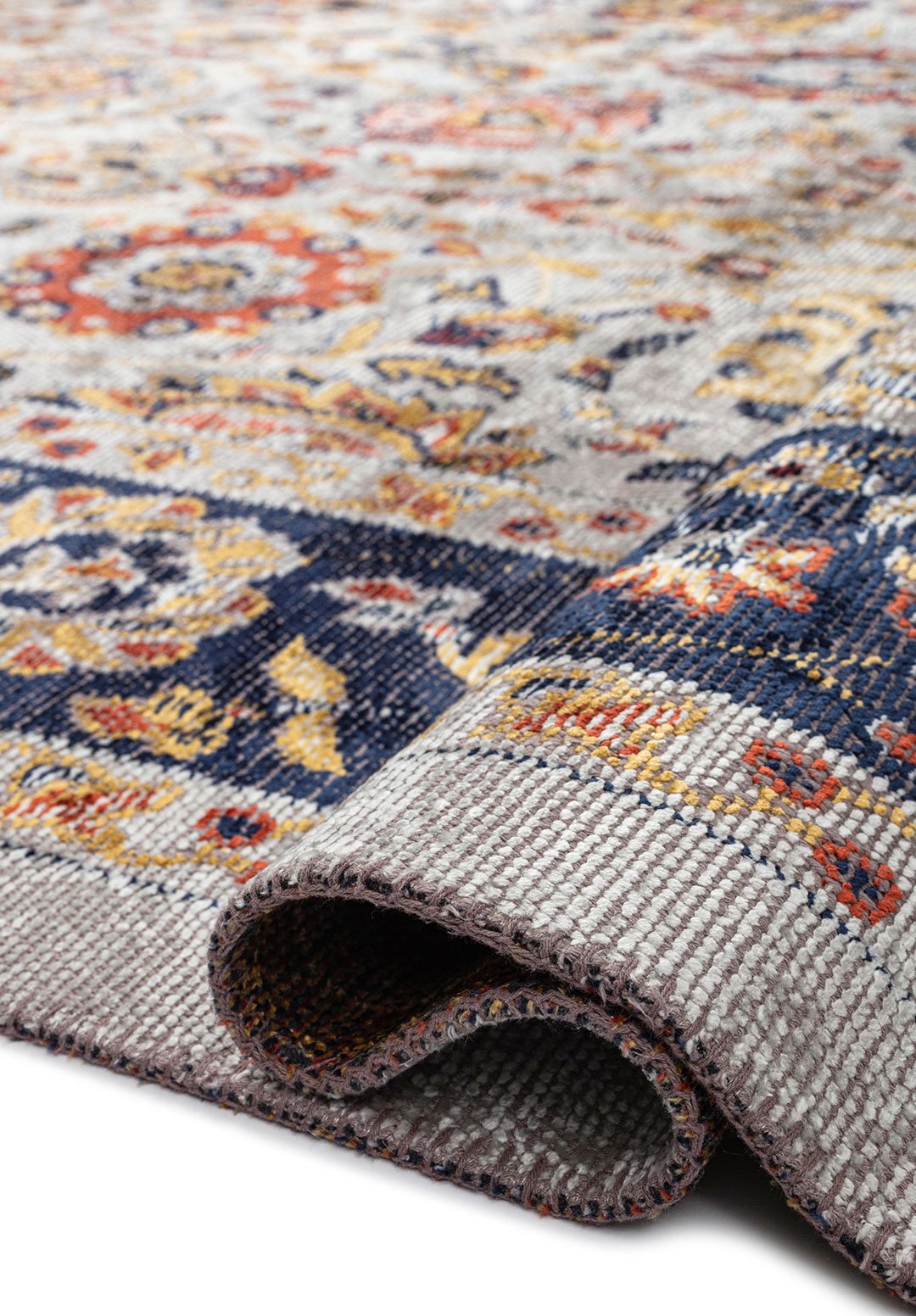 Soraya Gold - Dark Navy Rug Rugs - Venetto Design Venettodesign.com