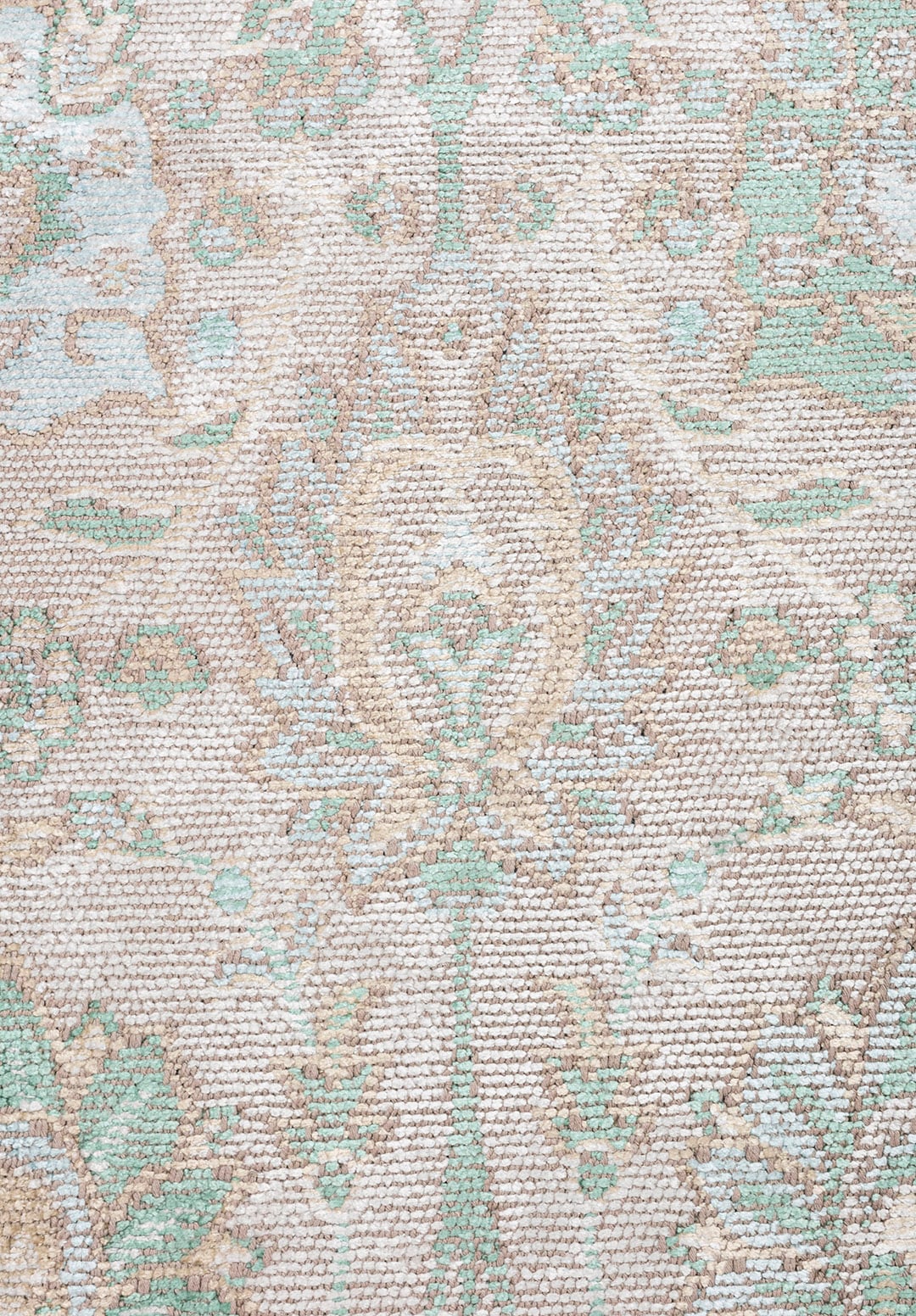 Soraya River Green - Ice Blue Rug Rugs - Venetto Design Venettodesign.com