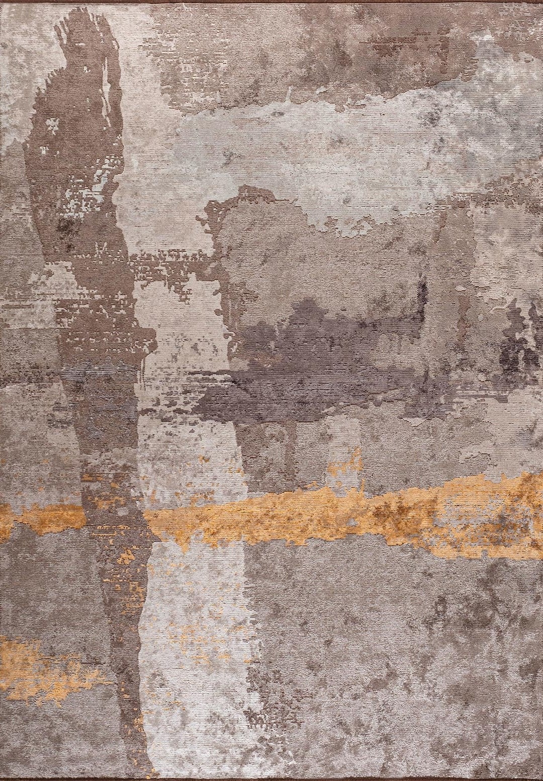 Lush Light Grey - Mustard Rug Rugs - Venetto Design Venettodesign.com