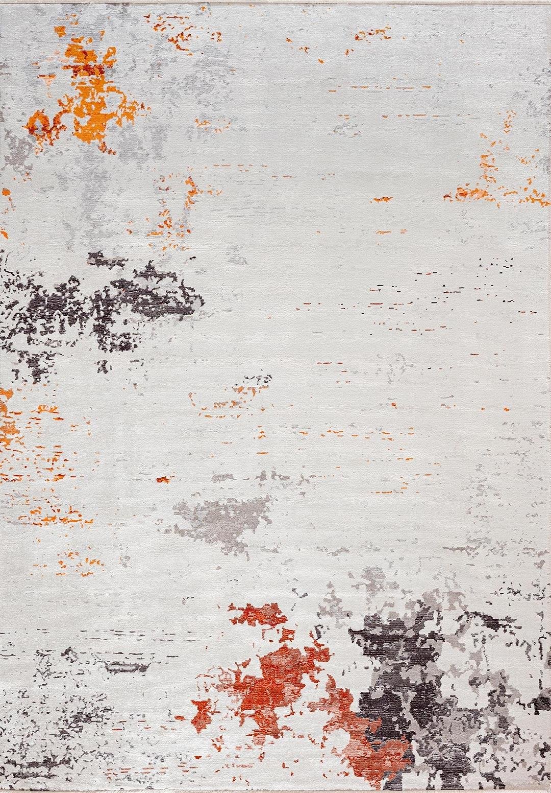 Frost White - Charcoal Rug Rugs - Venetto Design Venettodesign.com