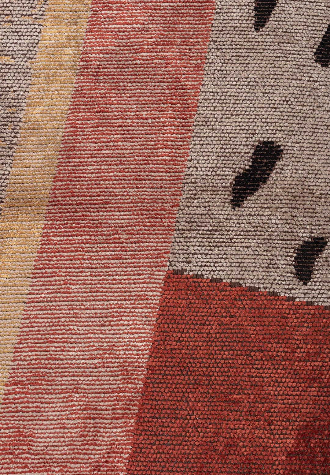 Bauhaus Light Cream - Dark Terra Rug