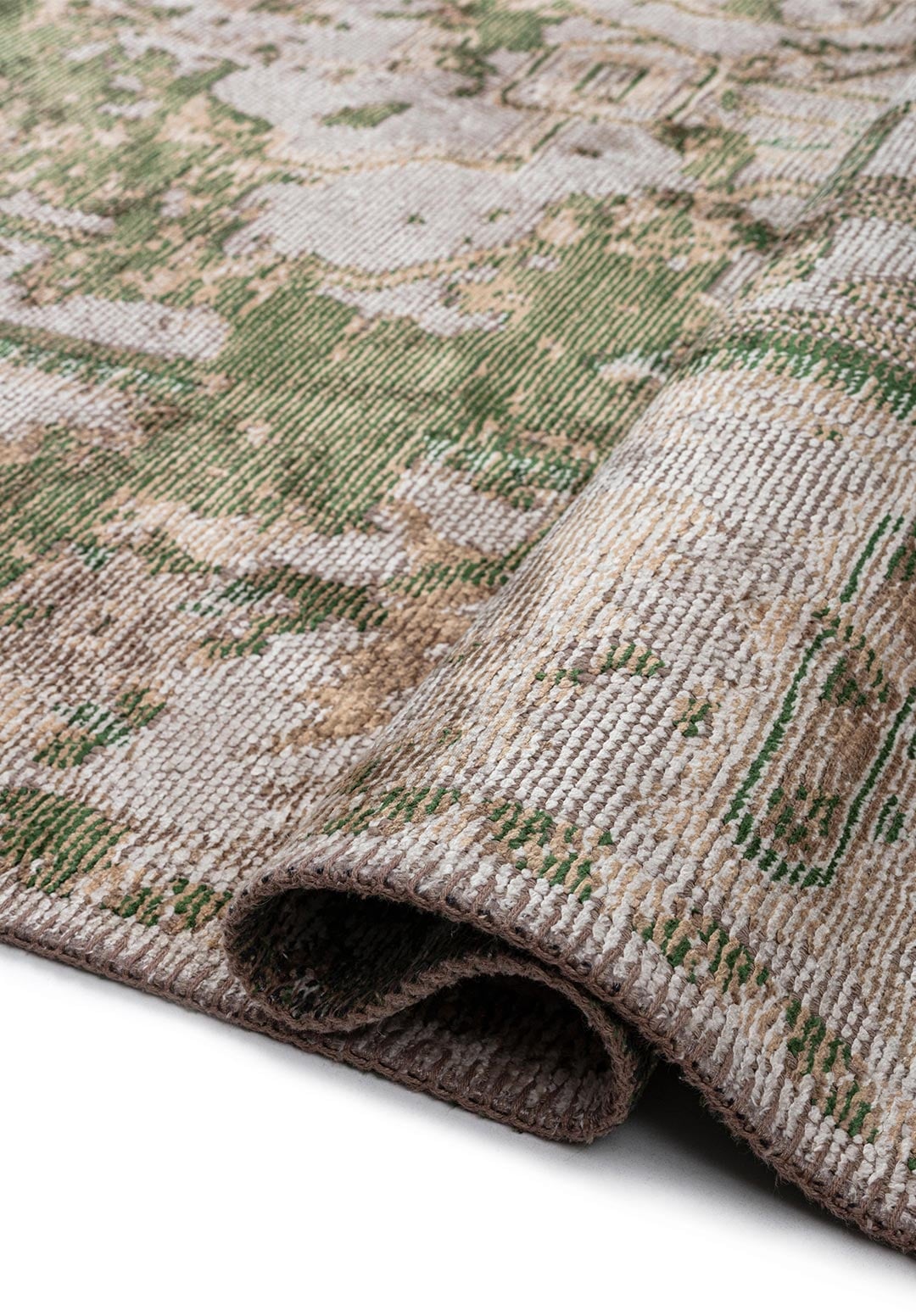 Emperor Dark Beige - Forest Green Rug