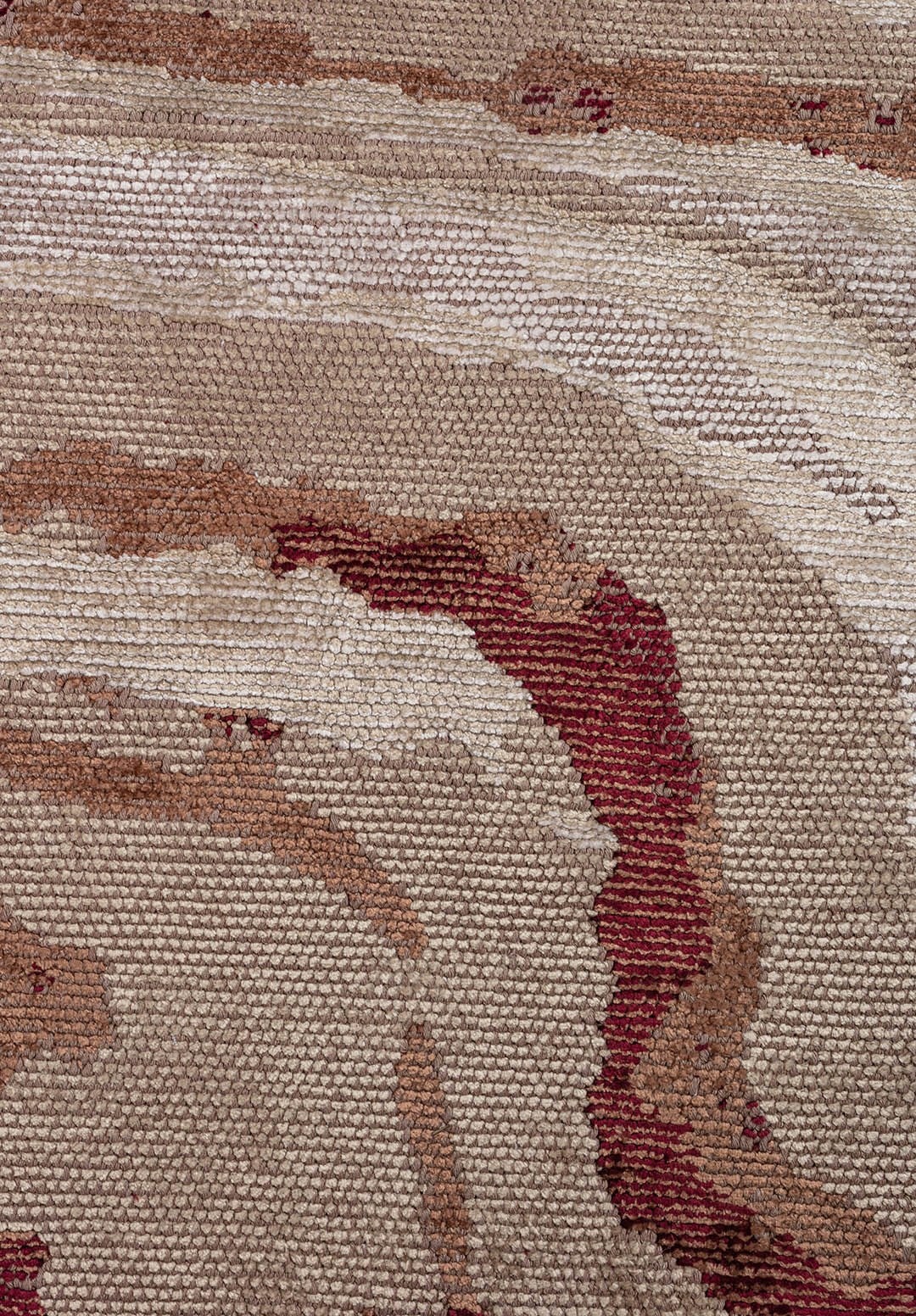 Strata Cherry - Mocha Rug