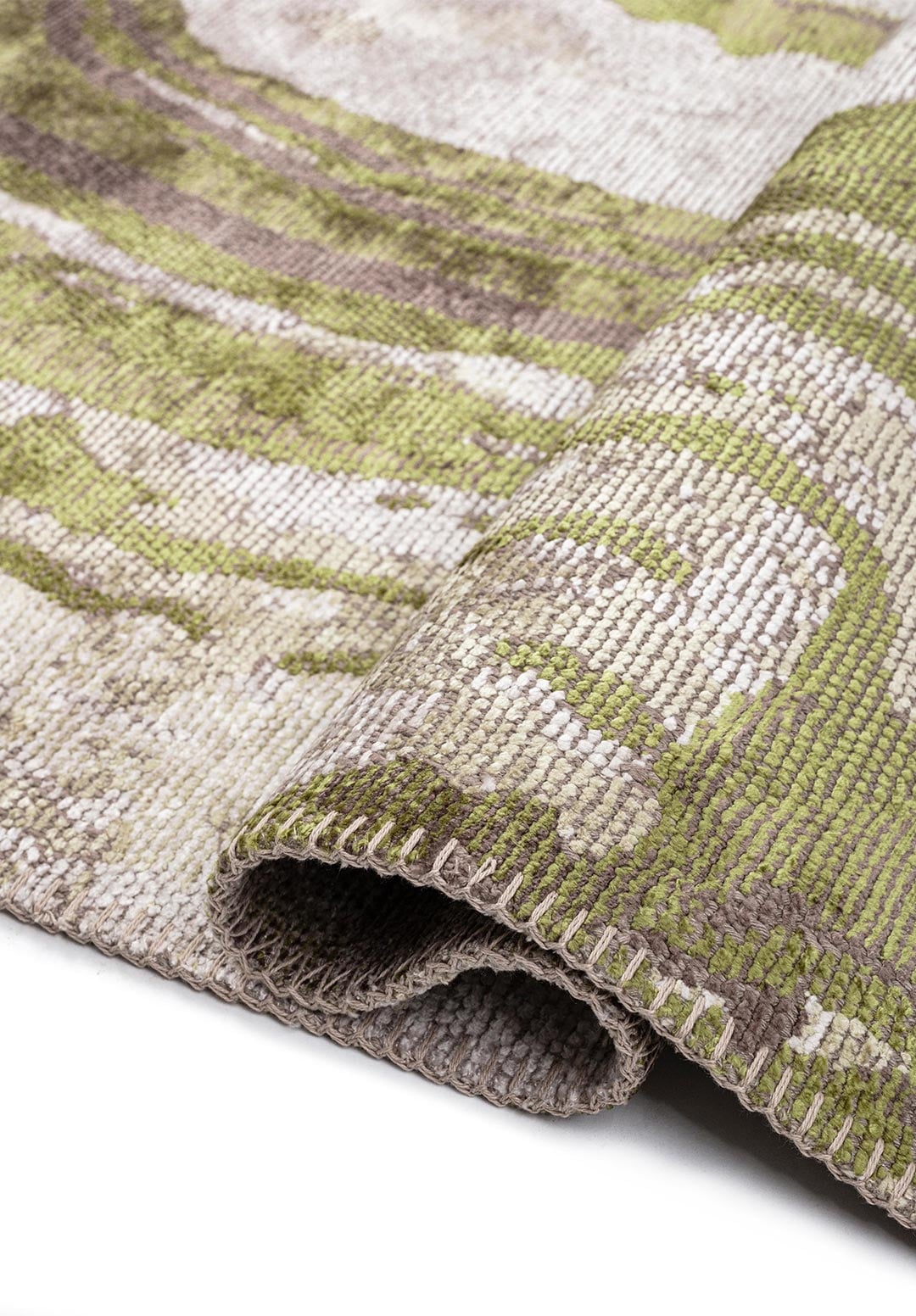 Smoke Bone - Green Rug Rugs - Venetto Design Venettodesign.com