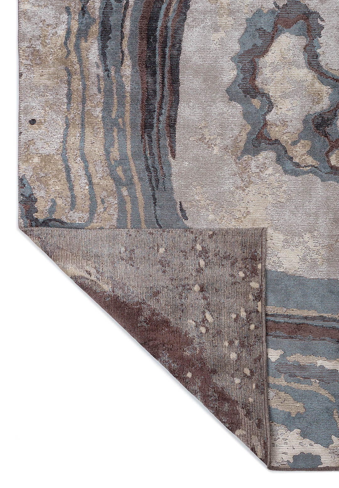 Smoke Bone - Blue Rug Rugs - Venetto Design Venettodesign.com