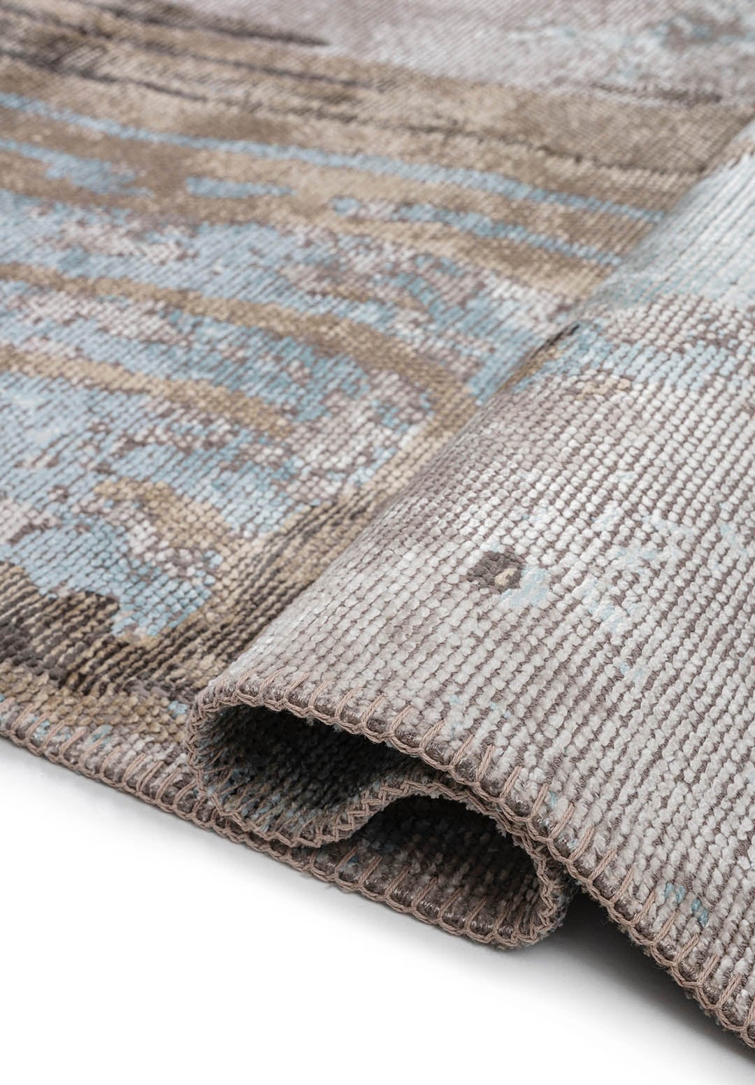 Smoke Bone - Ice Blue Rug Rugs - Venetto Design Venettodesign.com