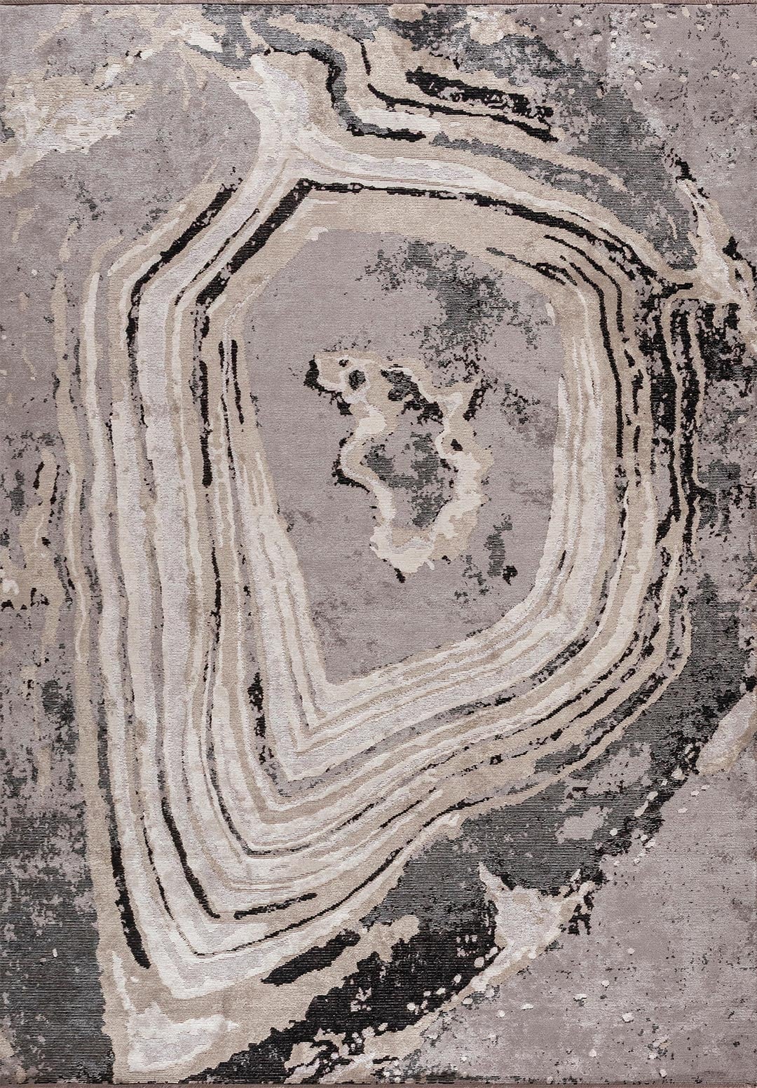 Smoke Grey - Beige Rug Rugs - Venetto Design Venettodesign.com