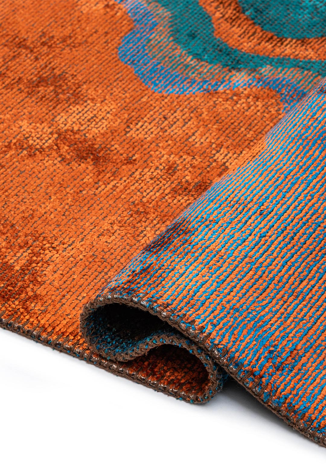 Isola Rust - Cyan Rug Rugs - Venetto Design Venettodesign.com