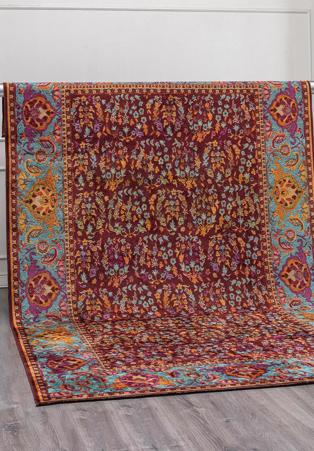 Vellora Cherry - Turquoise Rug