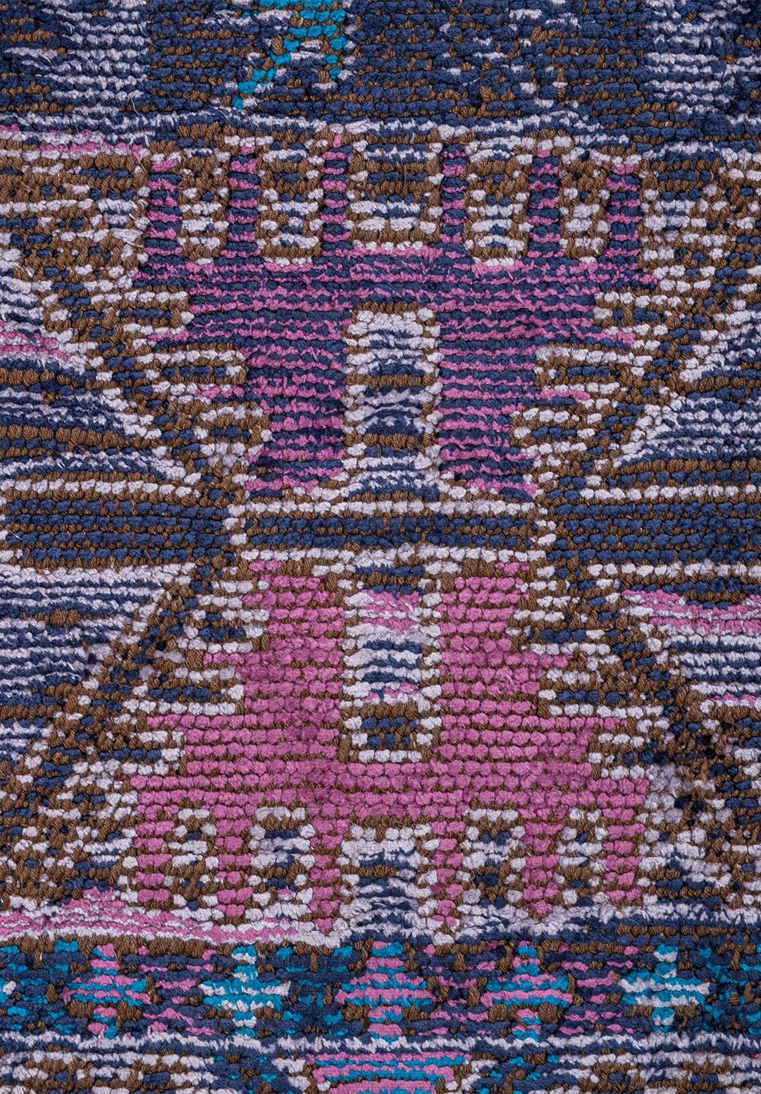 Folk Dark Navy - Purple Rug