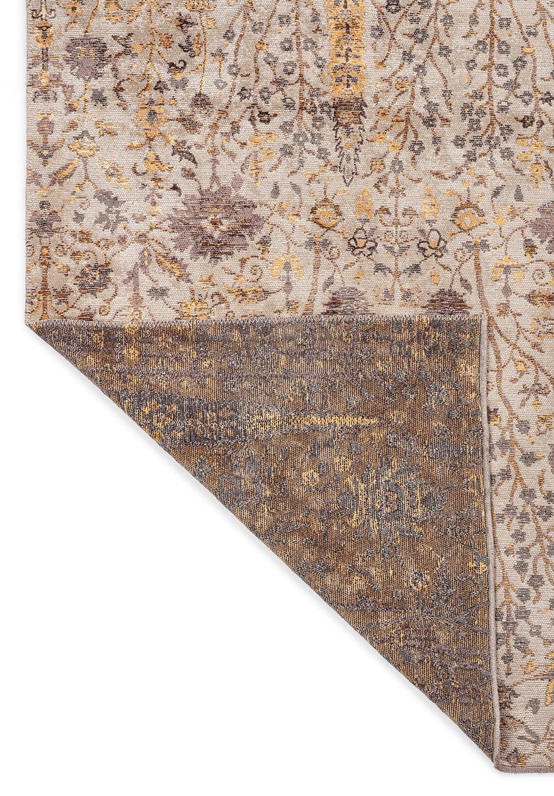 Ethereal Beige - Gold Rug