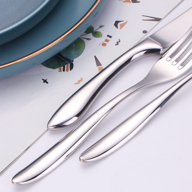Marissa Silver Luxury 18/10 Stainless Steel Cutlery Set - Venetto Design Venettodesign.com