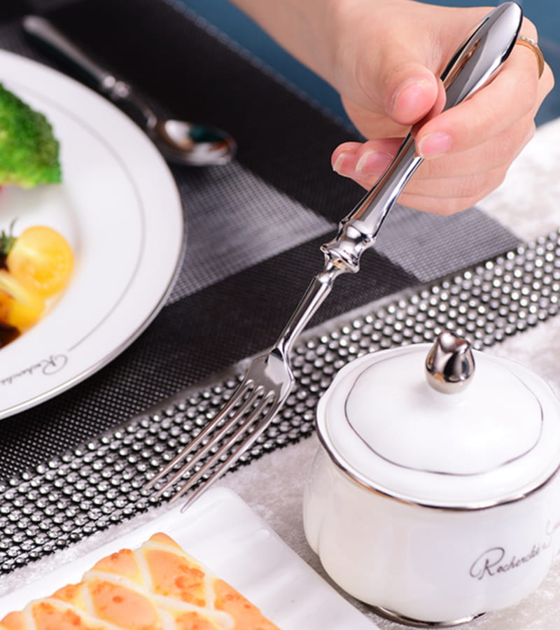 Leona Silver 18/10 Stainless Steel Cutlery Set - Venetto Design Venettodesign.com