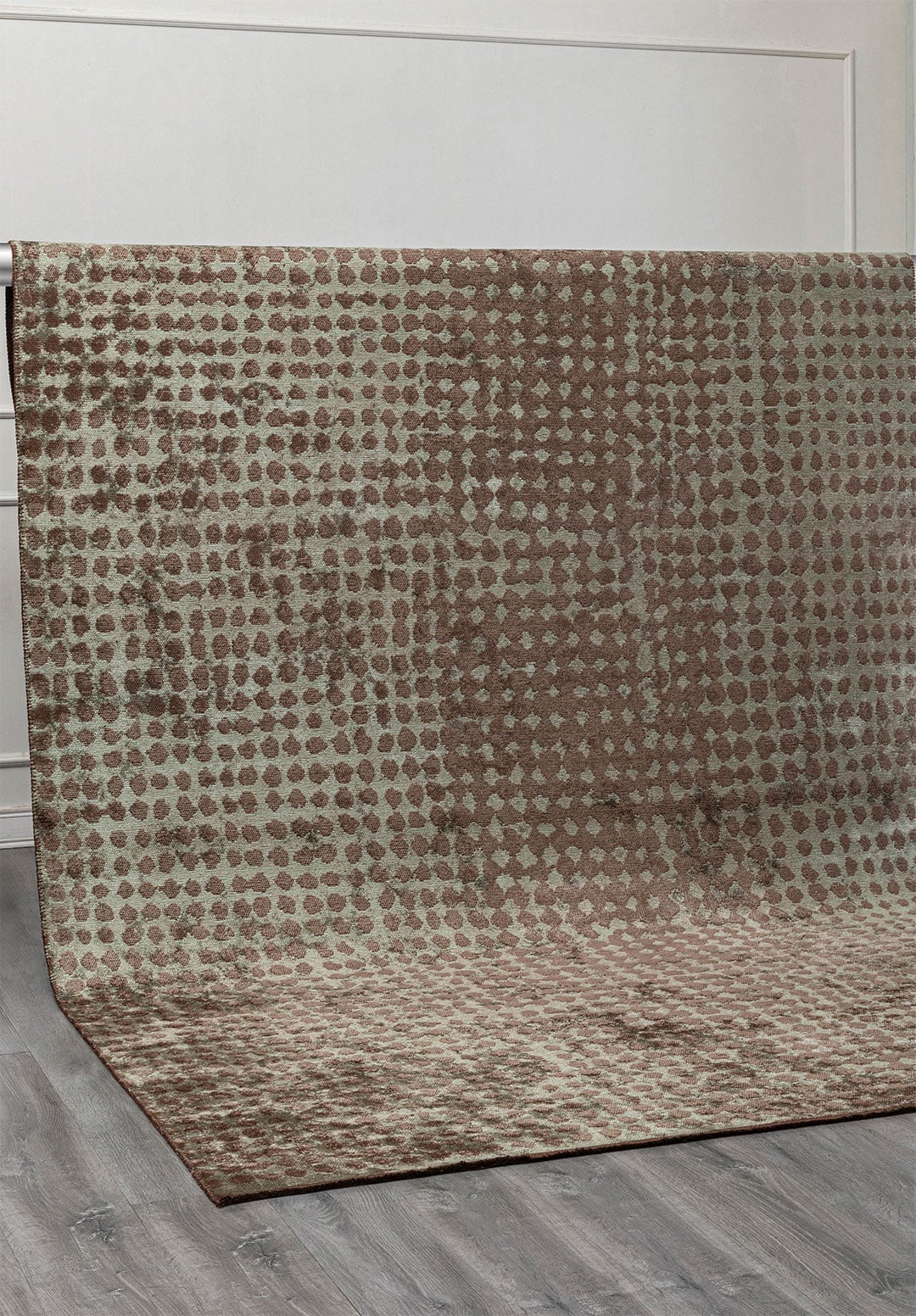Dots River Green - Khaki Rug Rugs - Venetto Design Venettodesign.com