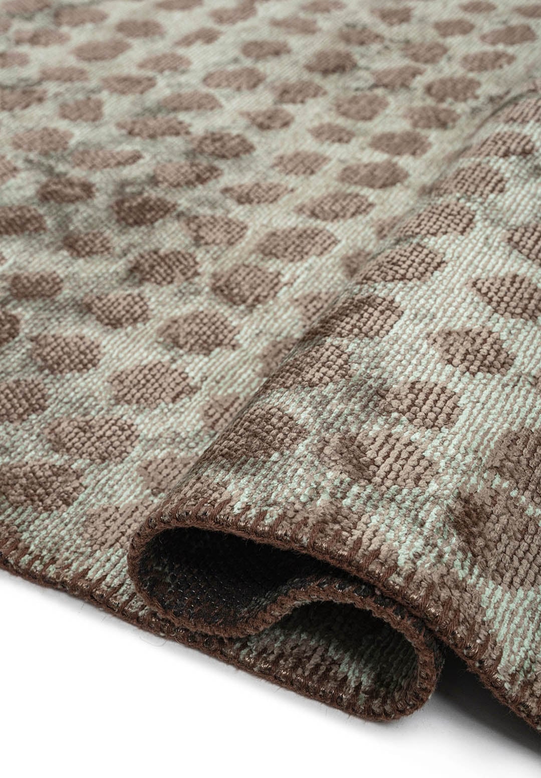 Dots River Green - Khaki Rug Rugs - Venetto Design Venettodesign.com