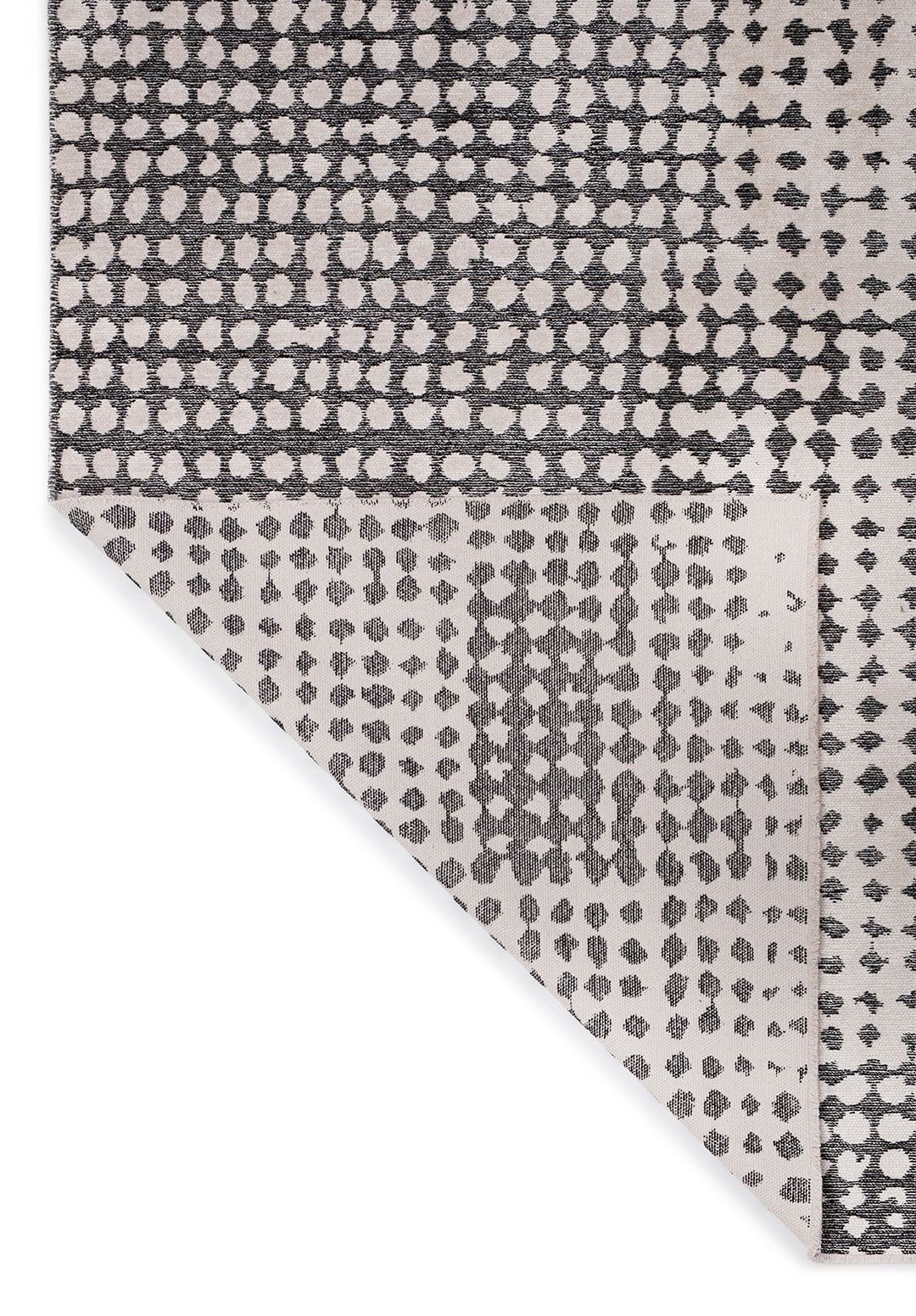 Dots Black - Ecru Rug Rugs - Venetto Design Venettodesign.com