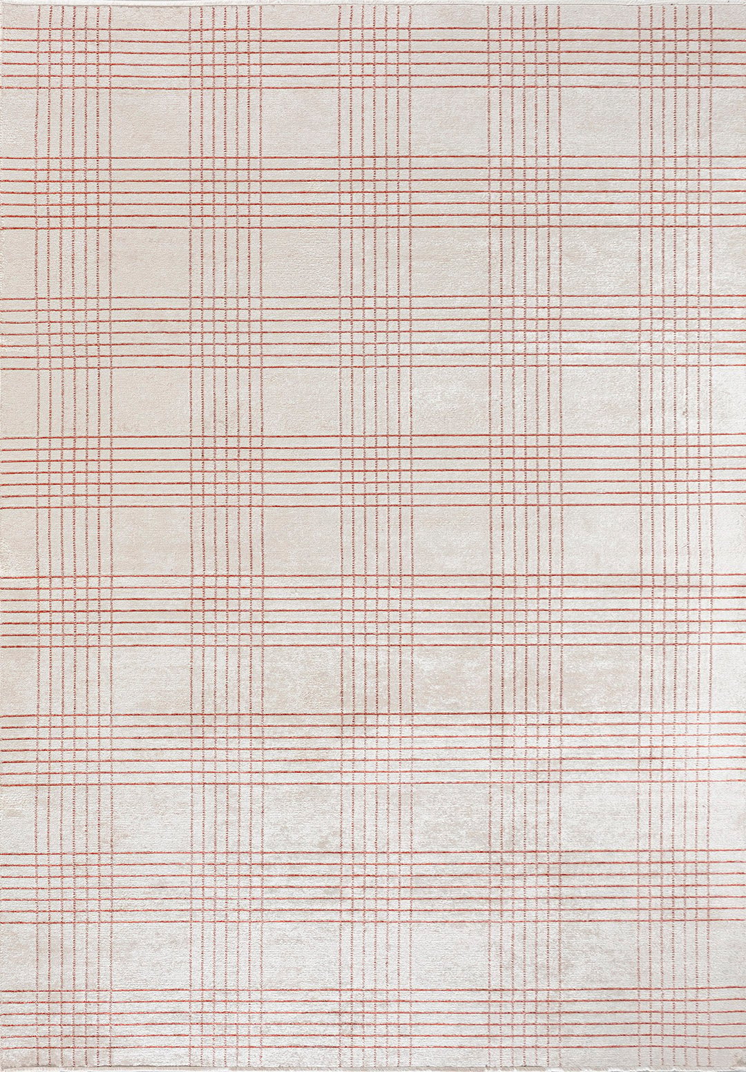 Lattice Rust - Light Cream Rug Rugs - Venetto Design Venettodesign.com