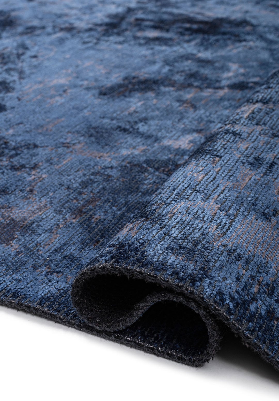 Ivy Charcoal - Navy Blue Rug Rugs - Venetto Design Venettodesign.com