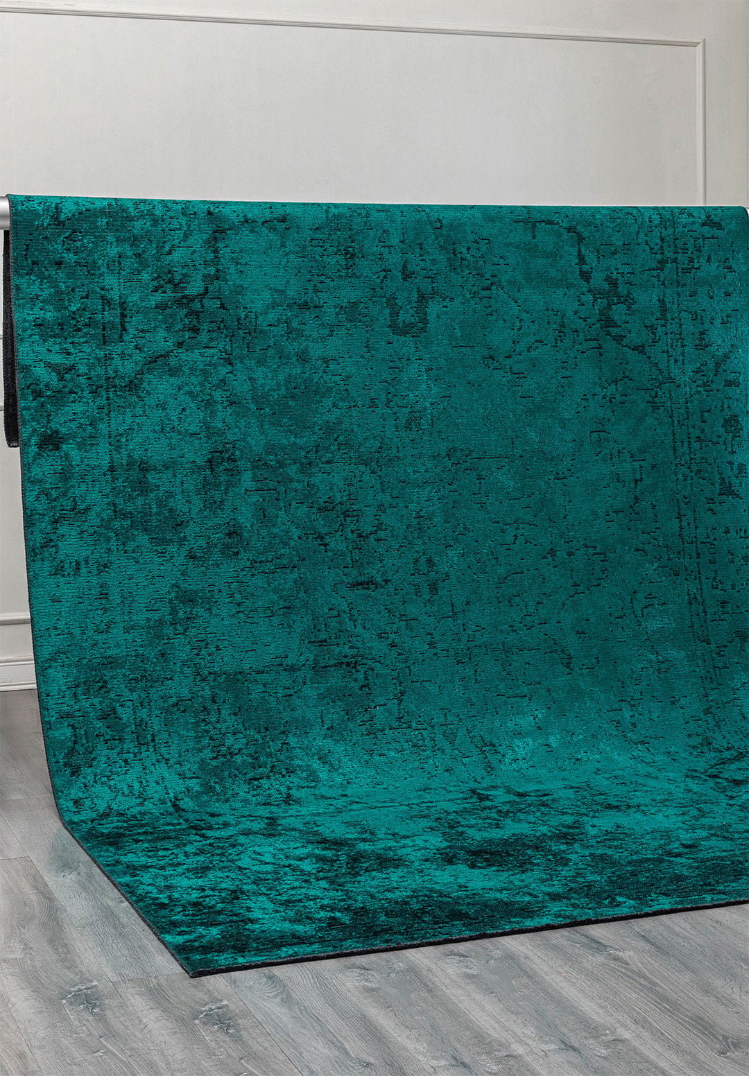 Ivy Black - Dark Turquoise Rug Rugs - Venetto Design Venettodesign.com