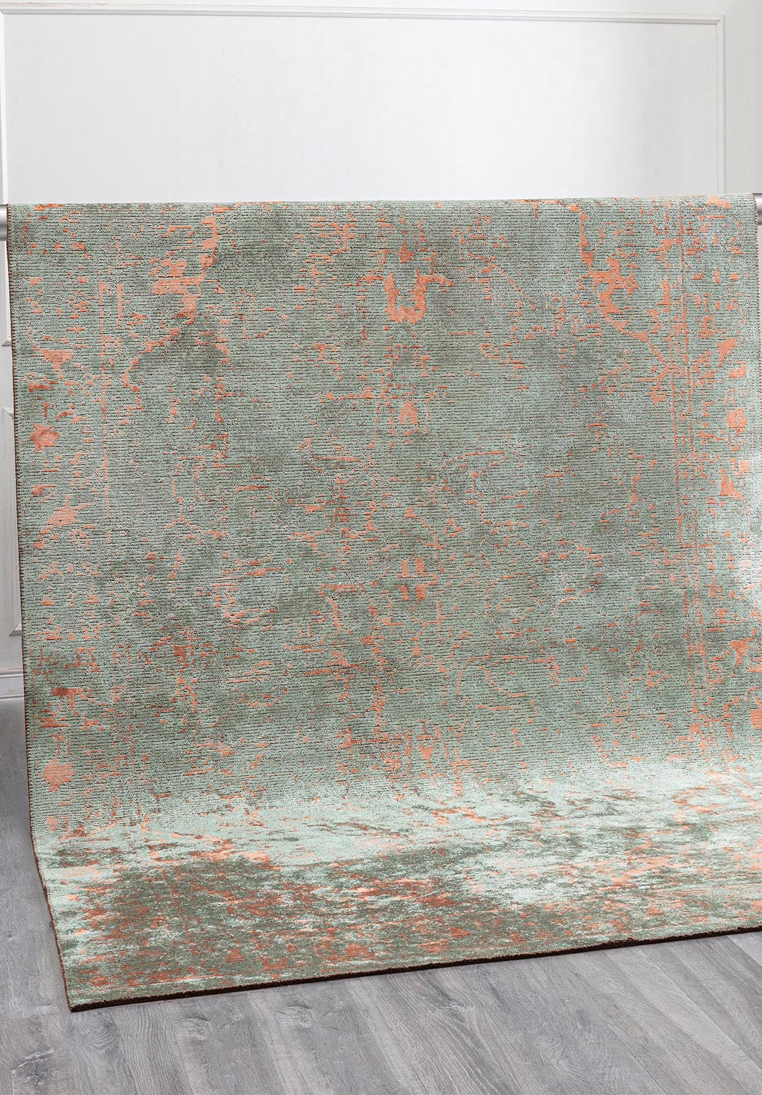 Ivy Peach - River Green Rug Rugs - Venetto Design Venettodesign.com