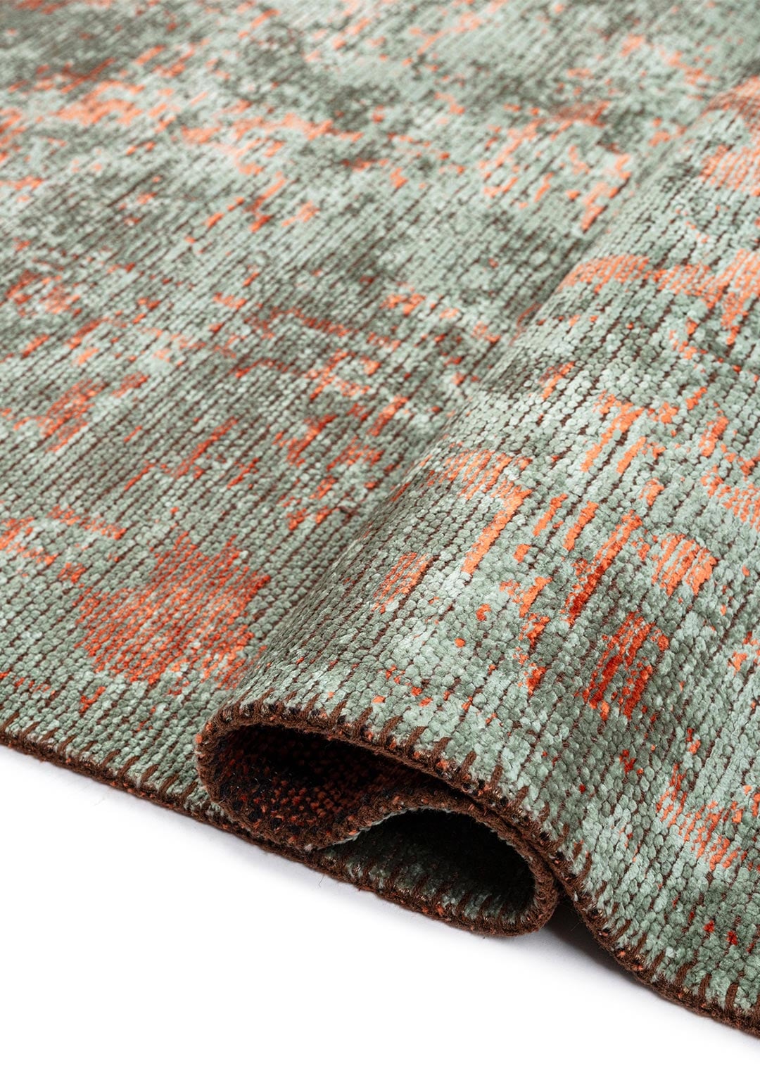 Ivy Peach - River Green Rug Rugs - Venetto Design Venettodesign.com