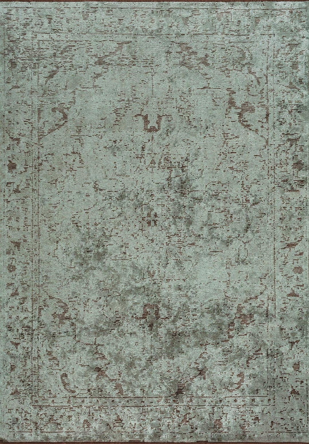 Ivy Dark Brown - River Green Rug Rugs - Venetto Design Venettodesign.com