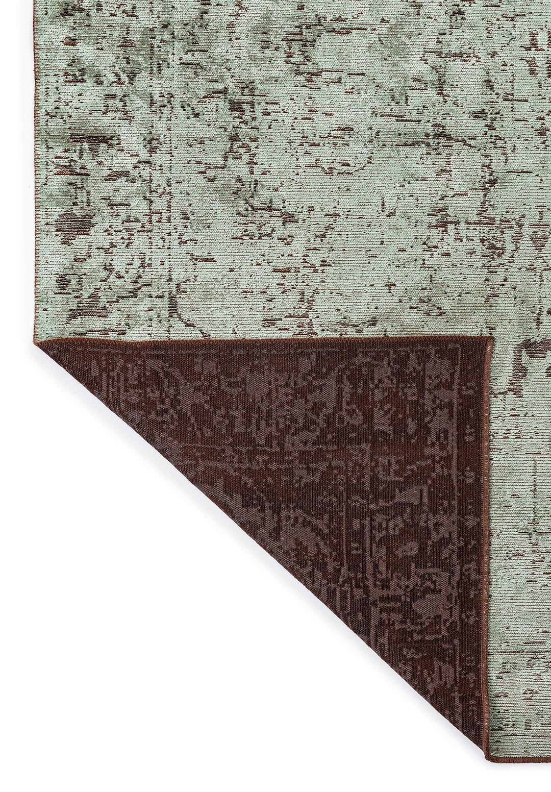 Ivy Dark Brown - River Green Rug Rugs - Venetto Design Venettodesign.com