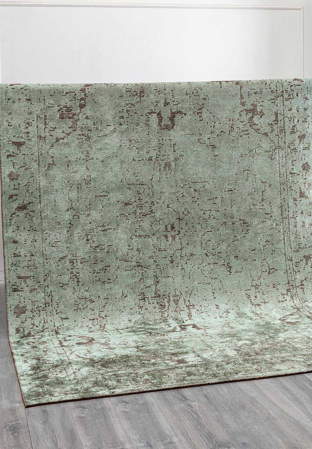 Ivy Dark Brown - River Green Rug Rugs - Venetto Design Venettodesign.com